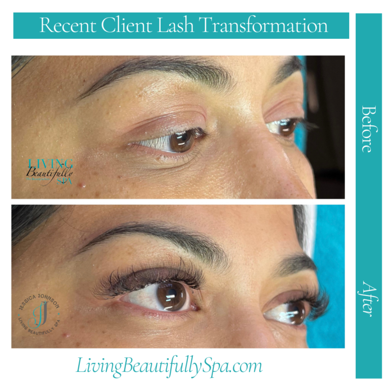 Lash exten recent client